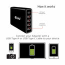 CAC1903US USB and USB-C Power Charger/5 Ports up to 111W USB-C Charging Cable Inclusive Black