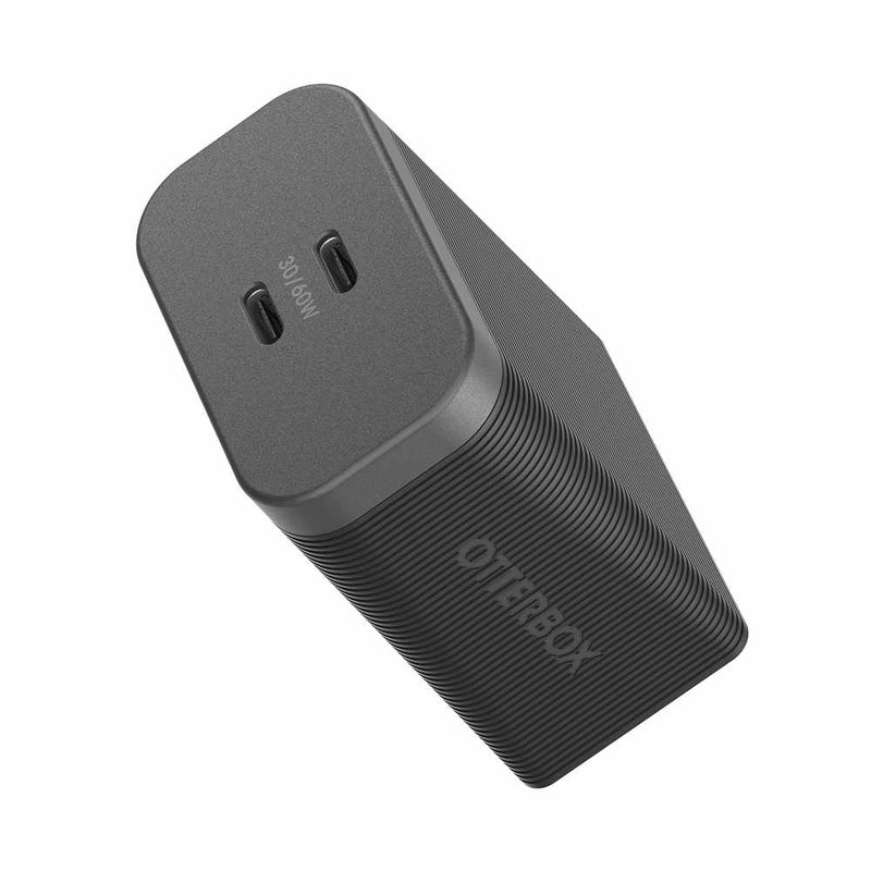 7880908 Premium Pro Dual USB-C Wall Charger 60W GaN Black