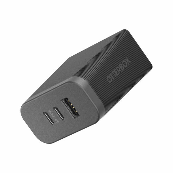 7880910 Premium Pro Dual USB-C Wall Charger w/Extra USB-A 72W (USB-C 30WX2 + USB-A 12W) Black