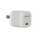 Ventev Mini Wall Charger USB-C  20W Power Delivery and USB-C to Lightning Cable 3.3ft White