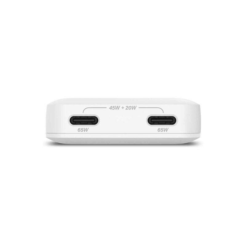 NBALPD65WSL2C11537 65W GaN Ultra Compact Wall Charger White