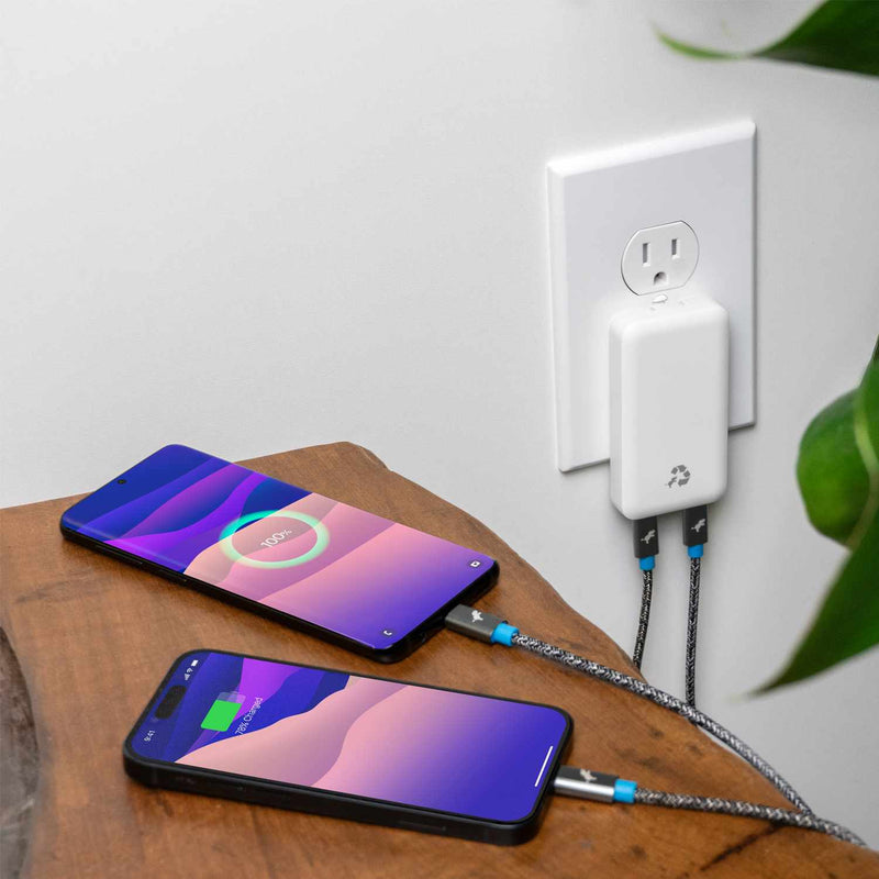 NBALPD65WSL2C11537 65W GaN Ultra Compact Wall Charger White