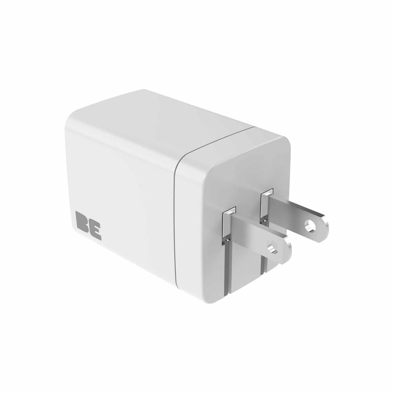 BEW35DCCW Wall Charger Dual USB-C GaN 35W PD and PPS White