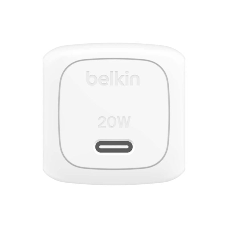 WCA009dqWH 20W USB-C Cube Wall Charger With PPS White