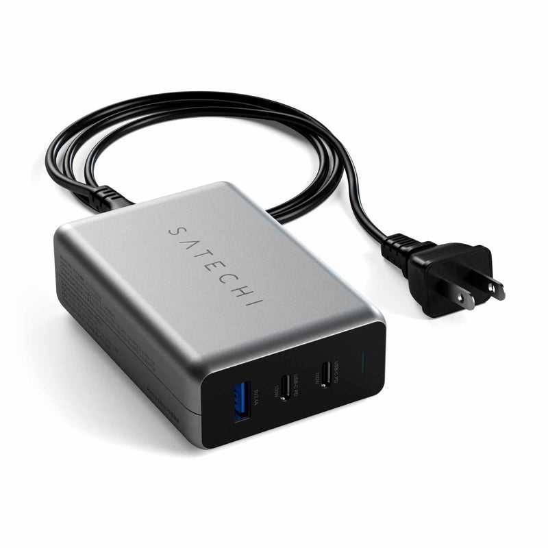 STTC100GM 100W USB-C PD GaN Compact Charger Space Gray