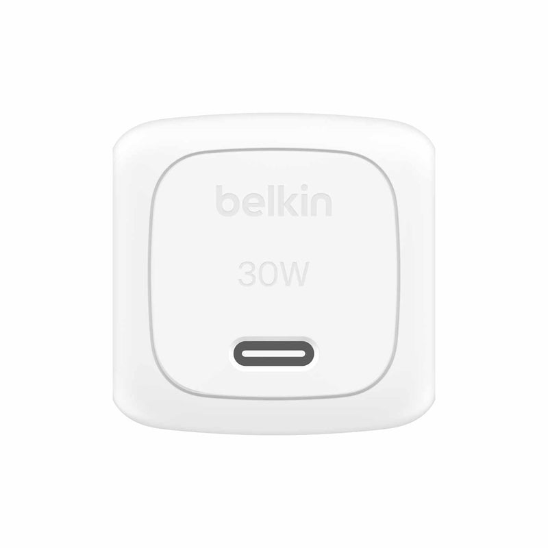 Belkin BoostCharge Wall Charger Compact USB-C PD 30W White