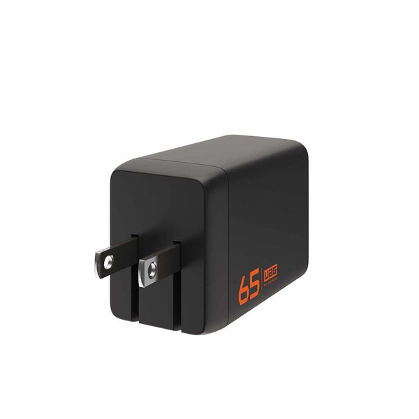 9B443111V4040 SRGE 65W 3 Port GAN Wall Charger Black