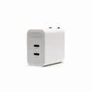 mophie Wall Charger 45W PD 2-Port USB-C White
