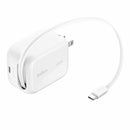 Belkin UltraCharge Retractable GaN Wall Charger 45W White