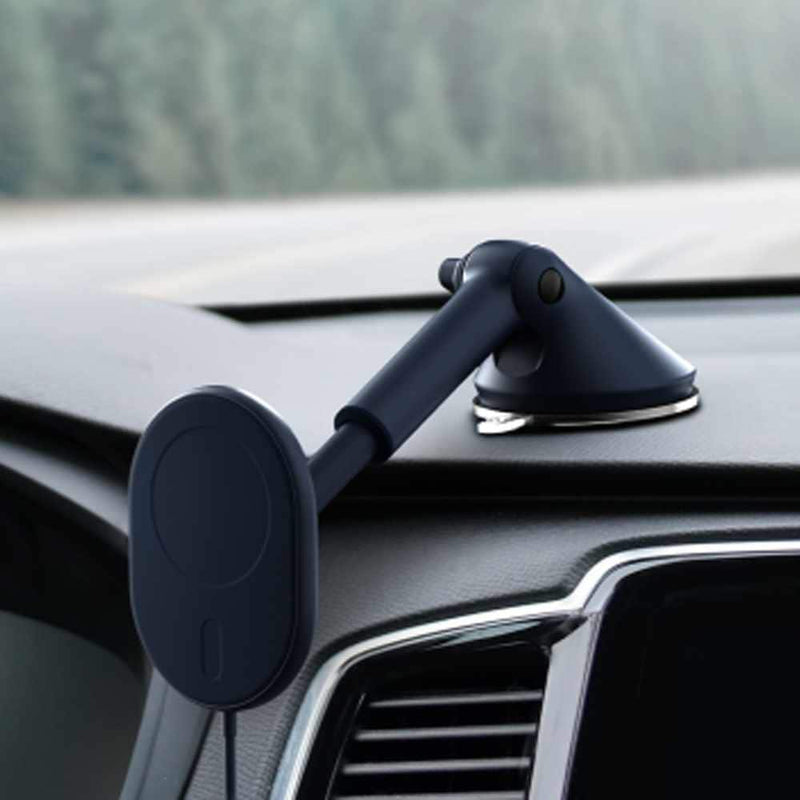 MGSFIO103 Velox MagSafe Compatible Magnetic Wireless Charging Dash & Windshield Mount Dark Blue