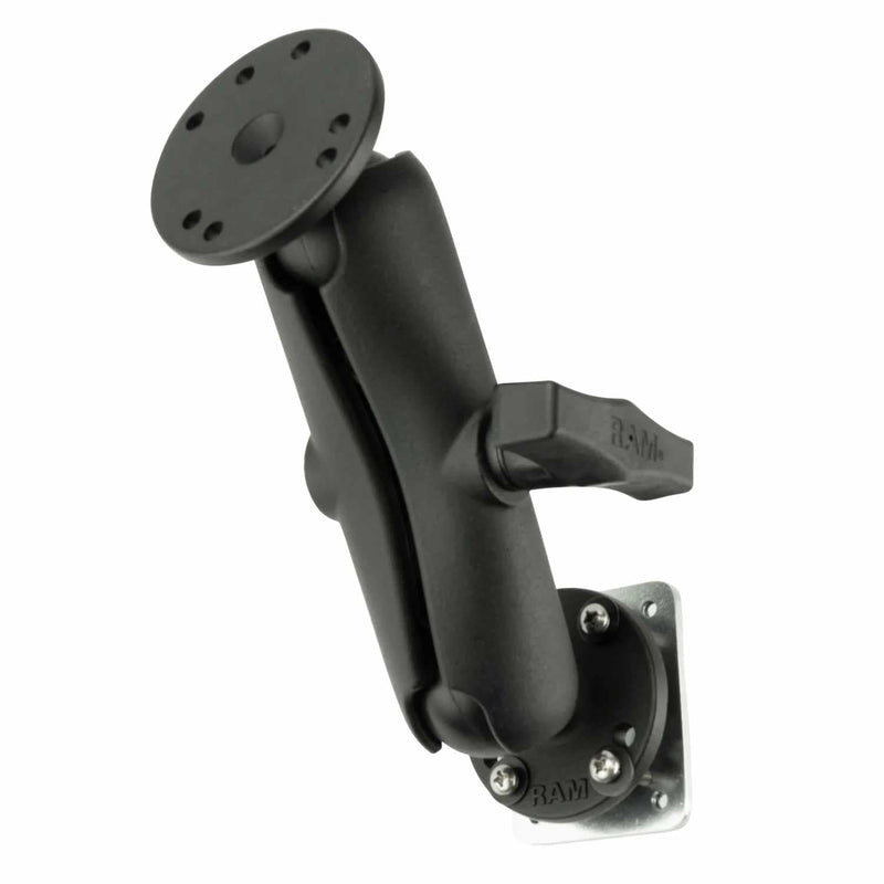 RAM101225B2U Drill-Down Dashboard Mount with Backing Plate - C Size Medium Black