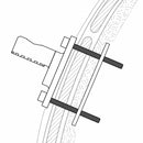 ProClip Pedestal Mount Back Plate with 5MM Holes