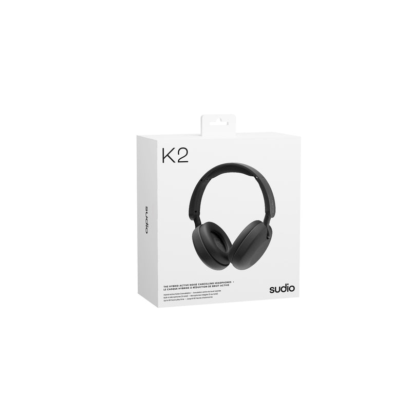 K2BLK K2 Wireless Over-Ear Hybrid ANC Headphones Black