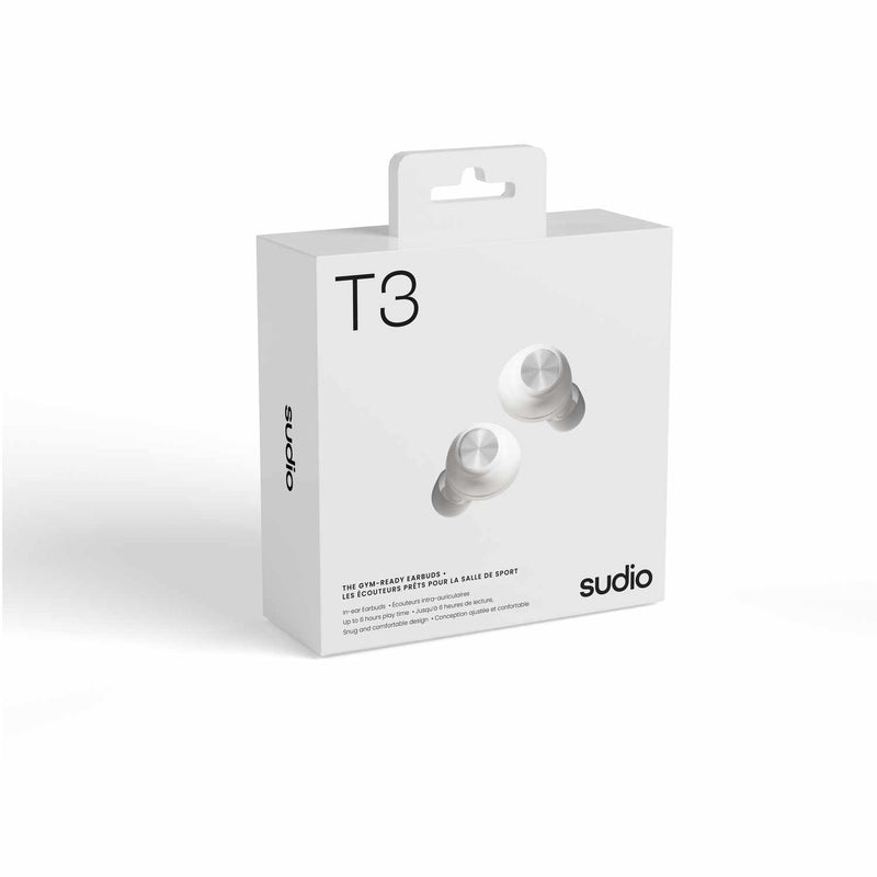 T3WHT T3 Wireless Earbuds White