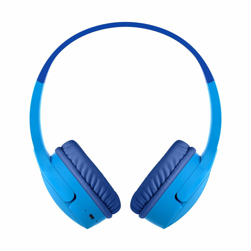 AUD002btBLV3 SoundForm Mini Wireless On-Ear Headphones for Kids Blue