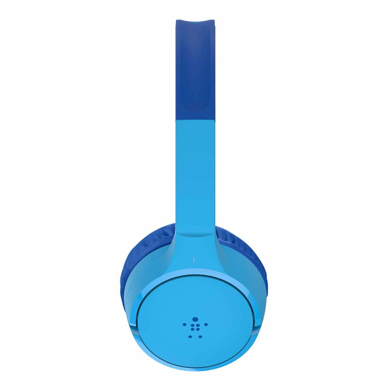 AUD002btBLV3 SoundForm Mini Wireless On-Ear Headphones for Kids Blue