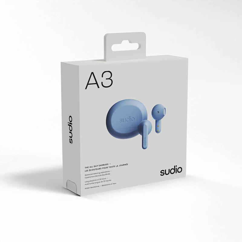 A3BLU A3 True Wireless Earbuds Blue