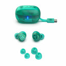 JLab Go Pop True Wireless Earbuds with Active Noise Cancellation Transparent Teal