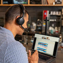 JLab Go Work Gen3 Wireless or Wired Over the Ear Headphones Black