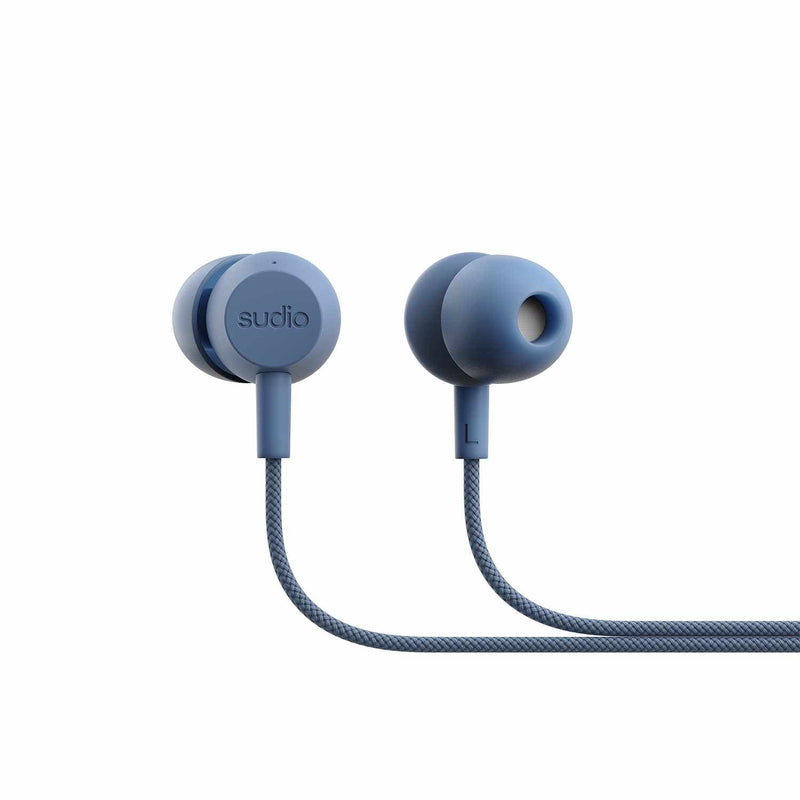 V3BLU V3 Wired Earbuds Blue