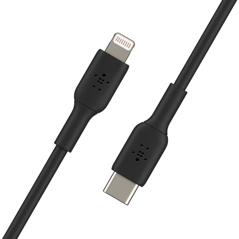 CAA003bt1MBK BoostCharge USB-C to Lightning Cable 3ft Black