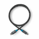 NBUSBCLTG2MSGRY PowerKnit USB-C to Lightning 6ft 60W PD Fast Charge Cable Space Gray