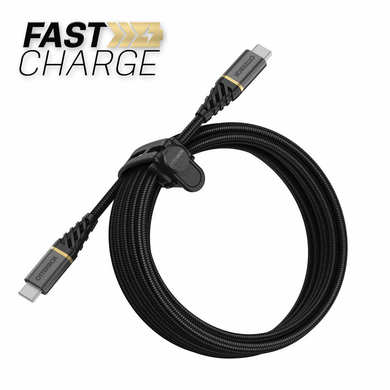 OtterBox Charge/Sync USB-C to USB-C Premium Power Delivery 10ft Cable Black
