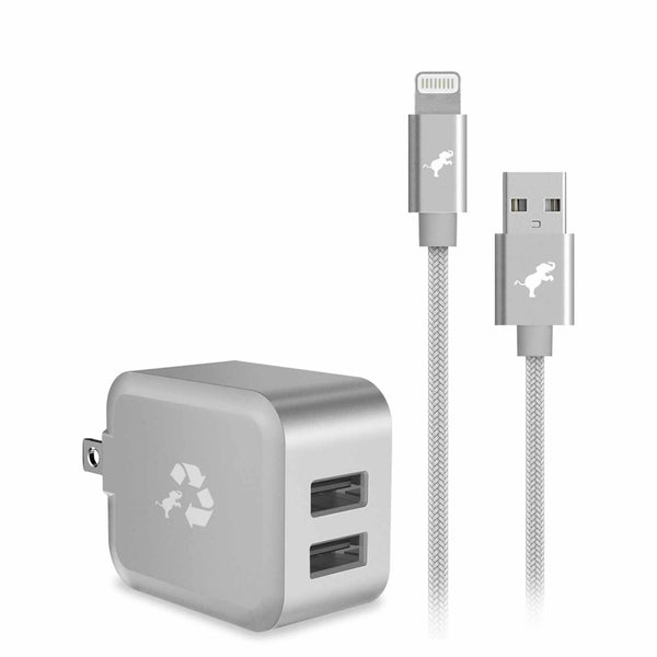 Nimble Bundle with USB-A to Lightning Cable Silver