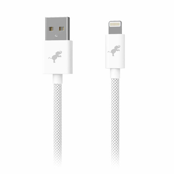 NBUSBALTG2MBLK PowerKnit 2 meter USB-A to Lightning White