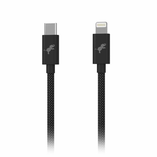 NBUSBCLTG1MWHT PowerKnit 1 meter USB-C to Lightning Black