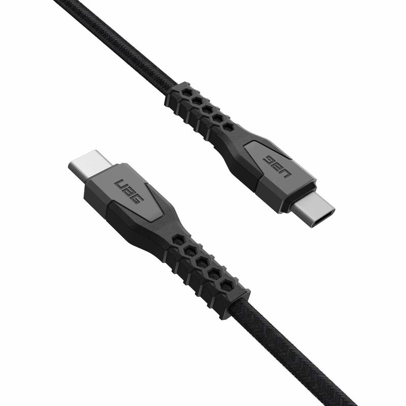 9B4413114030 Rugged Kevlar Core USB-C to USB-C Charge/Sync Cable 5ft Black/Grey