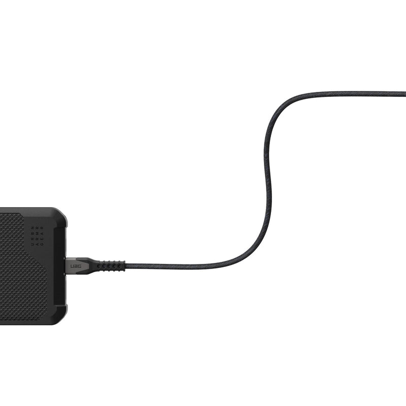 9B4413114030 Rugged Kevlar Core USB-C to USB-C Charge/Sync Cable 5ft Black/Grey