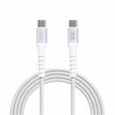BEC2C6FTW SpeedCharge Premium Braided Cable USB-C to USB-C 6ft 100W White