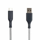 Ventev High Speed USB-A to USB-C Braided Cable 6ft Grey