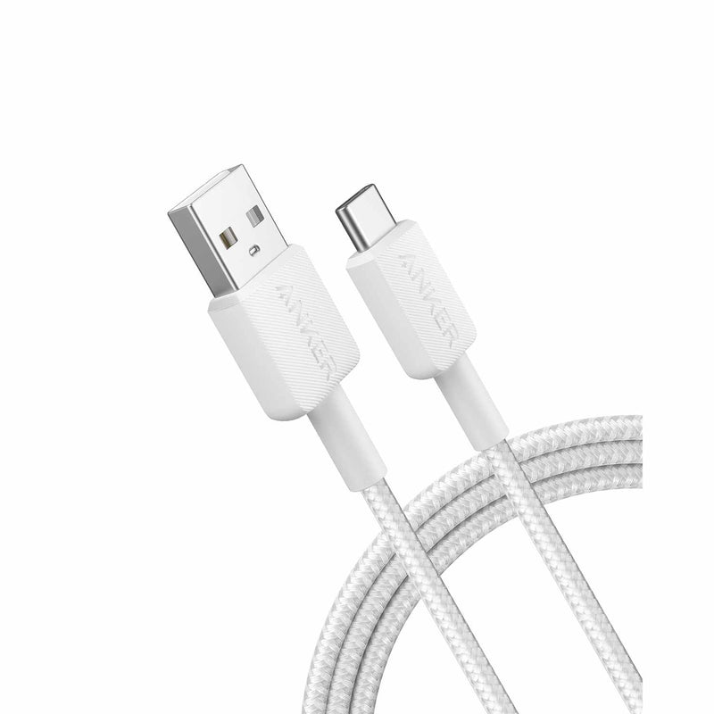 A81H5H215 USB-A to USB-C 3ft Braided Cable White