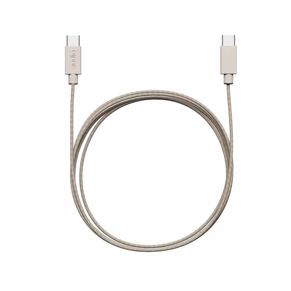 Sudio Woven USB-C to USB-C Charging Cable Sand