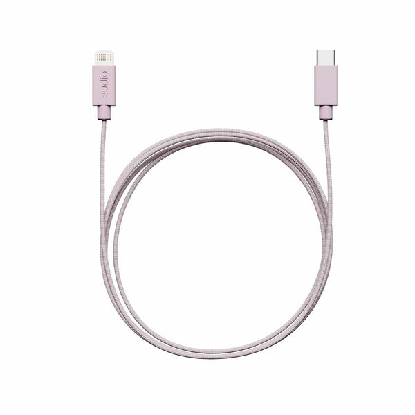 Sudio Woven USB-C to USB-C Charging Cable Pink