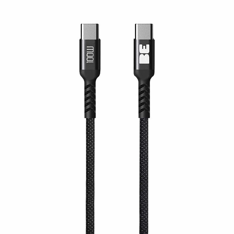 Blu Element SpeedCharge Premium Braided Cable USB-C to USB-C 6ft 100W Black