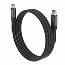 Blu Element SelfCoil Magnetic Cable USB-C to USB-C 4ft 100W Black