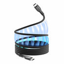 Blu Element SelfCoil Magnetic Cable USB-C to USB-C 6ft Black