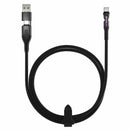 Statik PowerPivot Pro Nylon Braided Charge/Sync Cable USB-C to USB-C 4ft Black