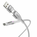 Statik PowerPivot Pro Nylon Braided Charge/Sync Cable USB-C to USB-C 4ft White