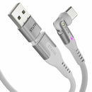 Statik PowerPivot Pro Nylon Braided Charge/Sync Cable USB-C to USB-C 4ft White