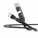 Statik PowerPivot Pro Nylon Braided Charge/Sync Cable USB-C to USB-C 10ft Black