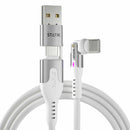 Statik 360 Pro Universal Magnetic Charge/Sync Cable 6 ft White