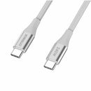 OtterBox Premium Braided 240W USB-C to USB-C 6ft Cable White