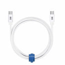 Blu Element USB-C to USB-C Braided Cable 4ft 60W White