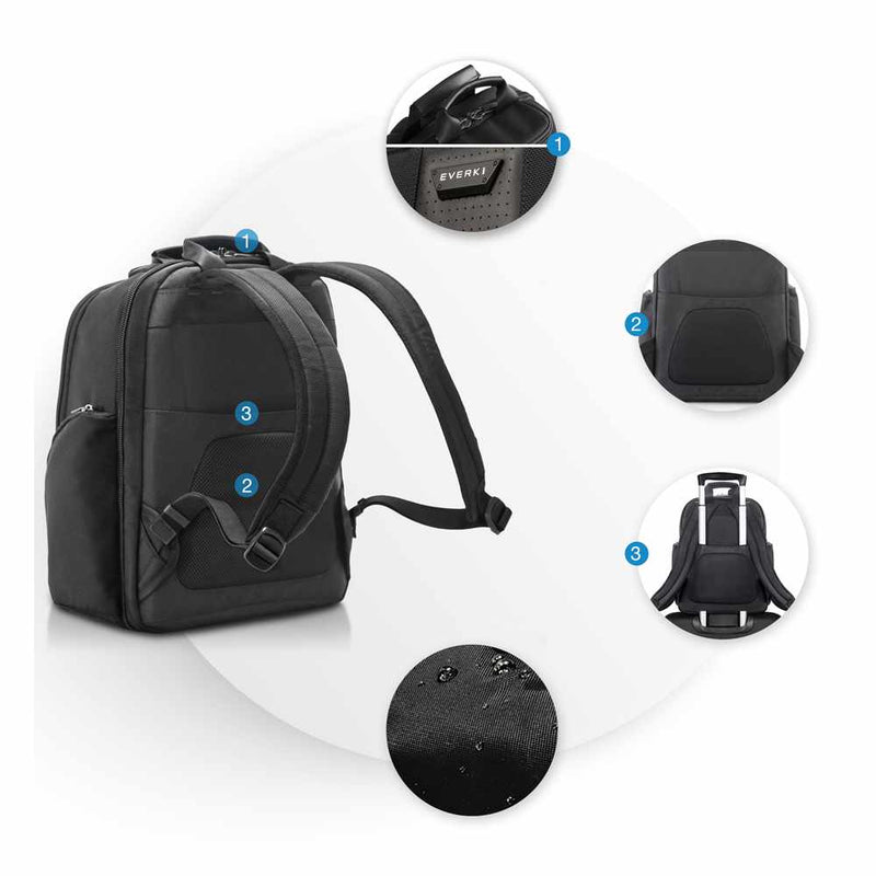 EKP127B Versa 2 Premium Laptop Backpack Black