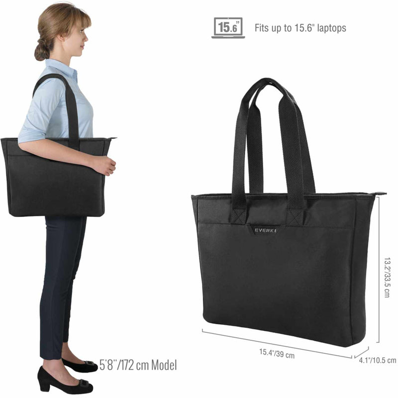 EKB418 Business Women’s Slim Laptop Tote up to 15.6 inch Black