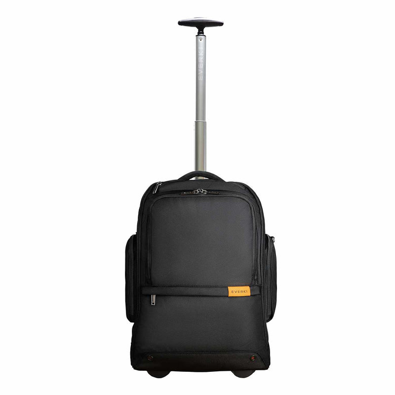 Everki Wheeled 123 Laptop Backpack Changeable Wheels Black